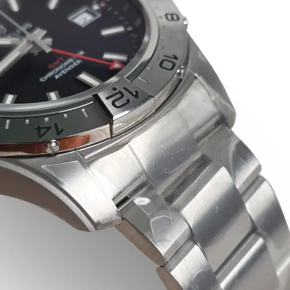 Breitling Avenger GMT 44 Black Dial Steel Mens Watch A32320101B1A1 Brand New Box